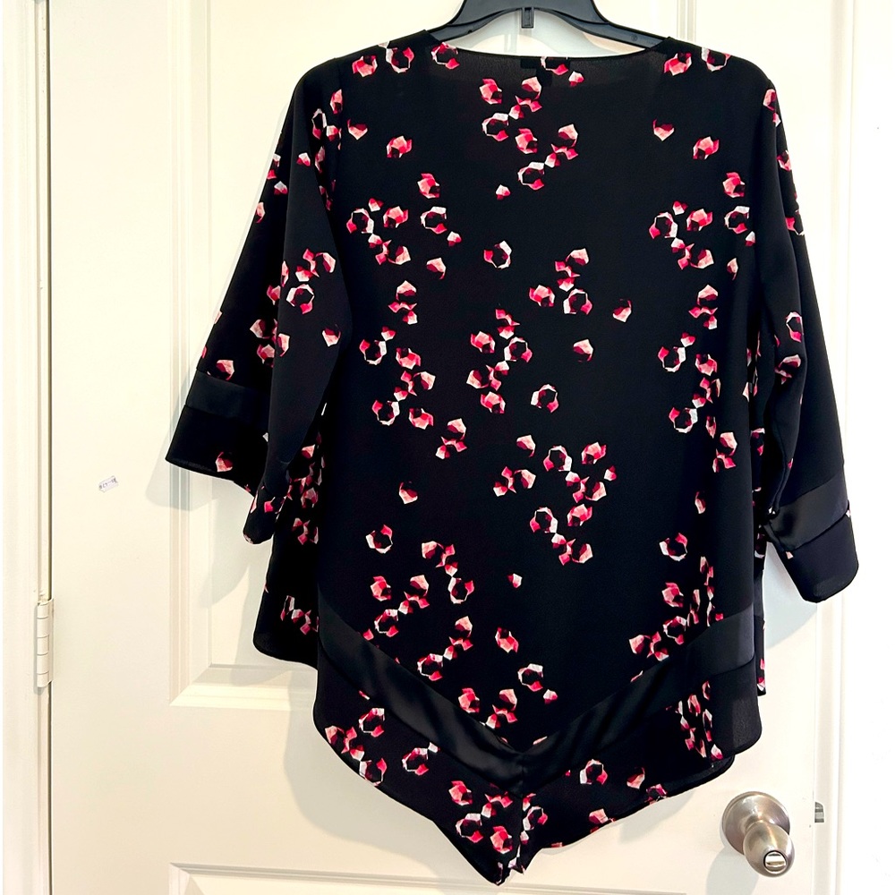 Alfani black and pink tunic size 2X